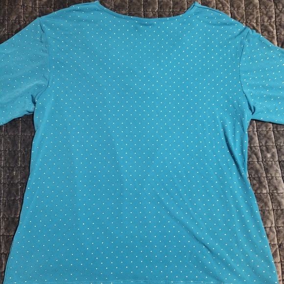 Turquoise Ruby Rd. Top - Picture 3 of 4